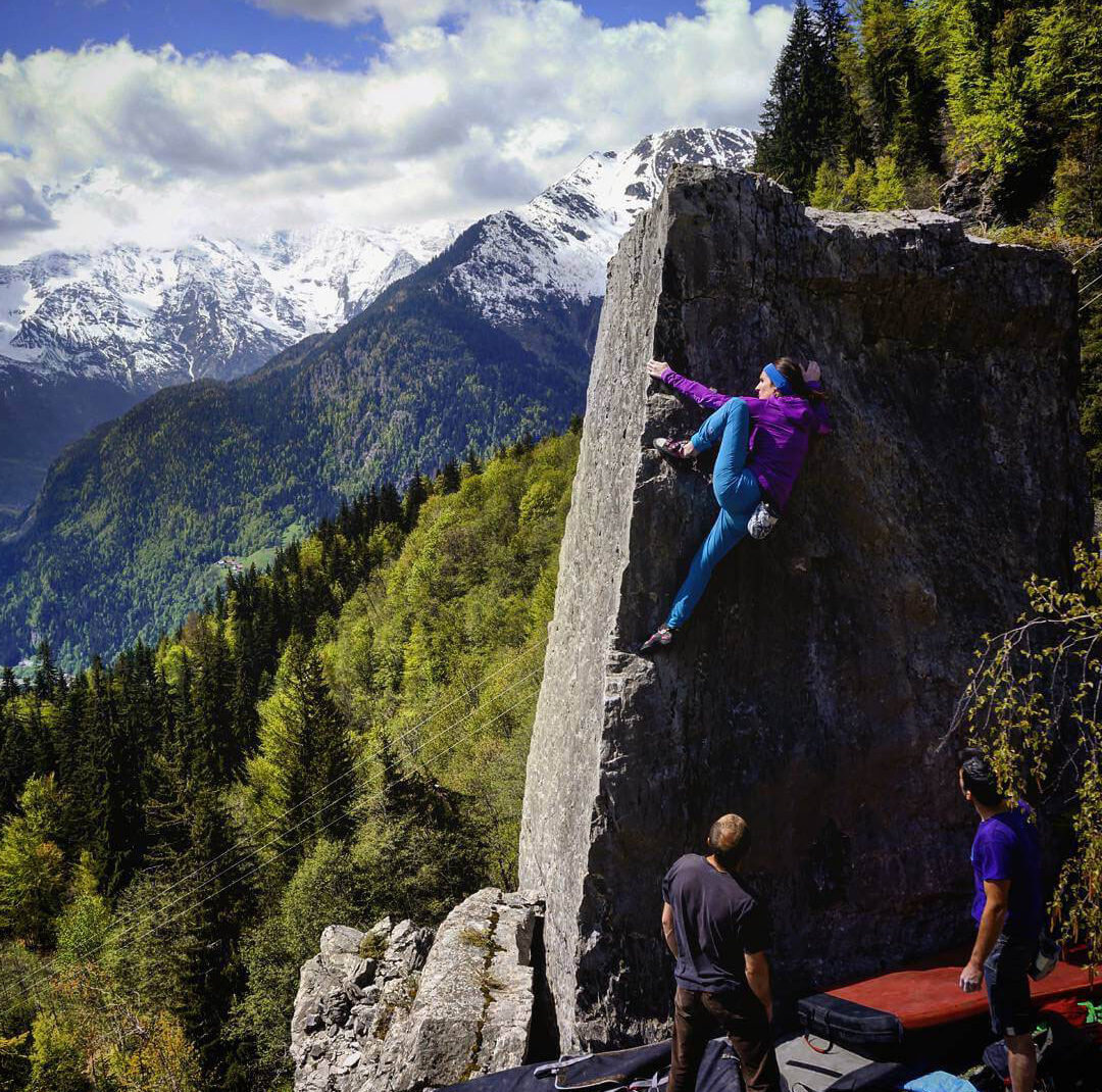 Alice Grenier bloc escalade