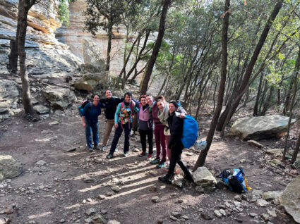 Groupe Cycle escalade sportive femmes dans le Sud de la France